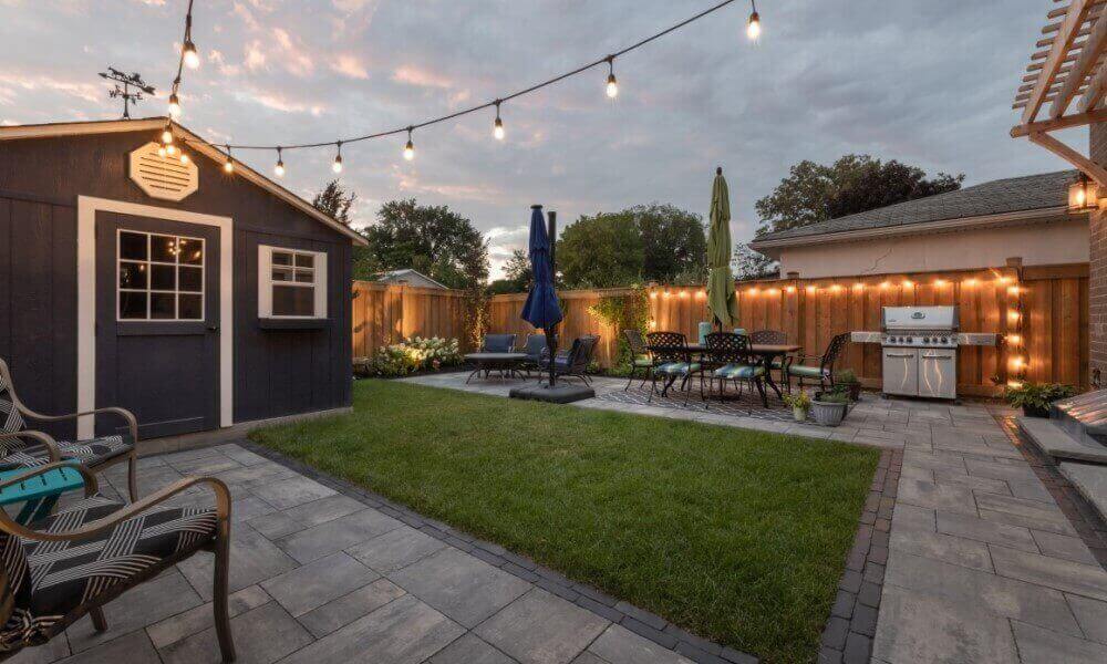 Backyard kitchen design